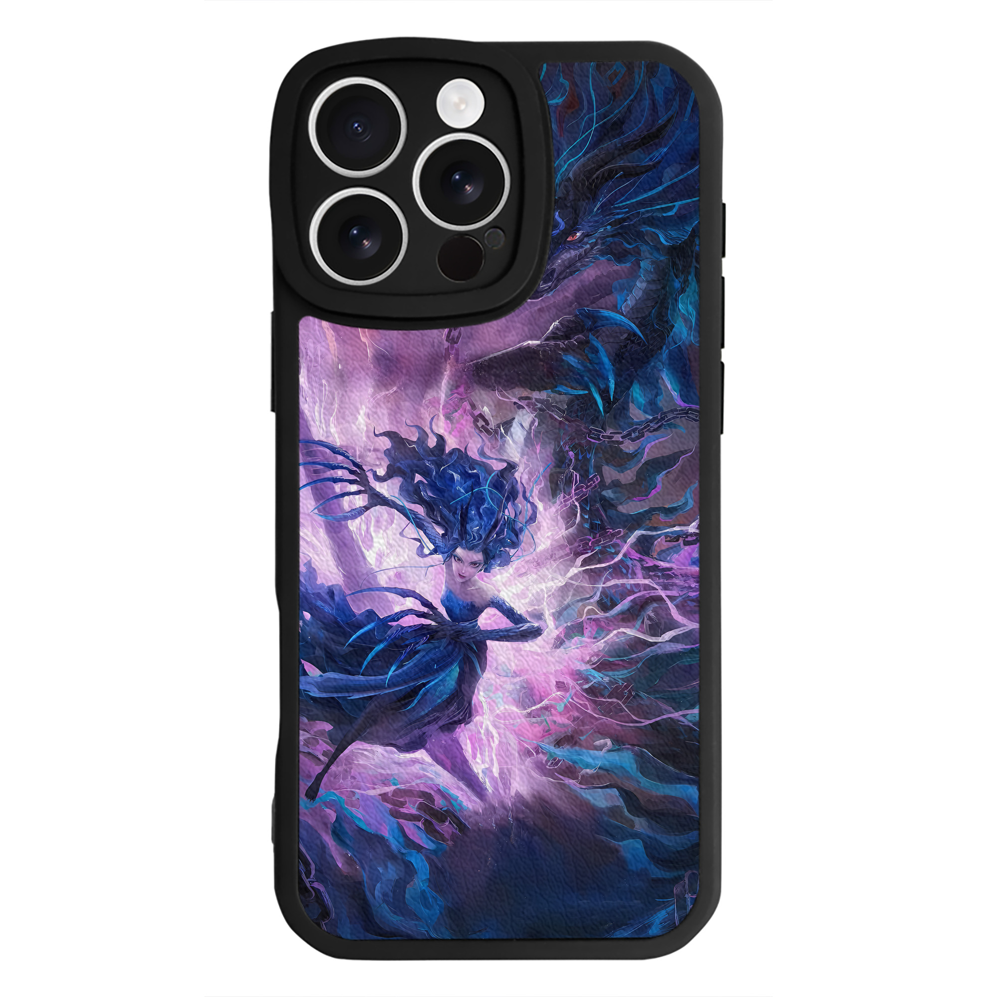 （画像用） Ne Zha 2 ナタ 魔童の大暴れ 【iPhone 16シリーズ対応】シリコンスマホケース（レザー調） 材質：シリコン